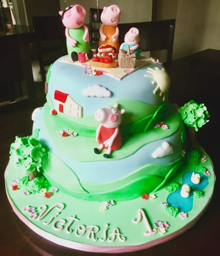 Bolo Peppa Pig Piquenique: Diversão ao Ar Livre em Pasta Americana