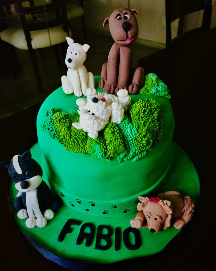 Bolo Cachorros - Pets - Cake Designer - Campos do Jordão