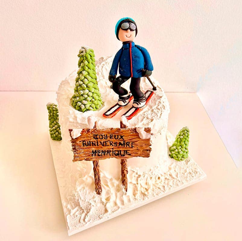 Bolo Esquiador com a Família Personalizado - Morumbi - Zona Sul - 2