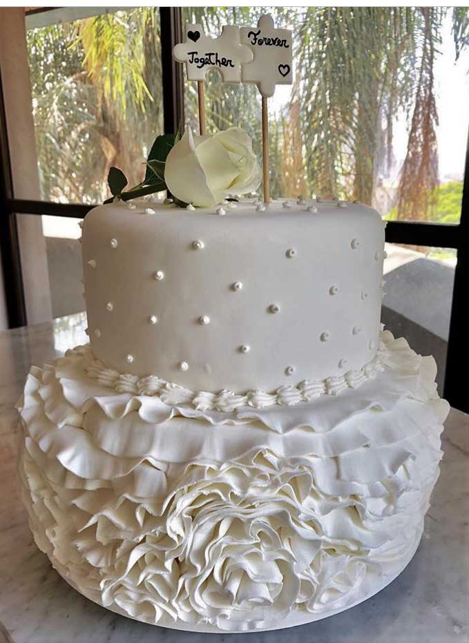 Bolo de Casamento Decorado - 7