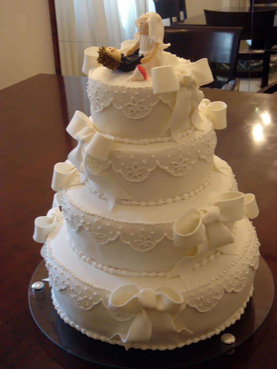 Bolo de Casamento Decorado - 26
